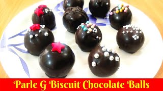 Parle G Biscuit Chocolate Balls How To Make Chocolate Balls Homemade Chocolate Ballschoco Balls