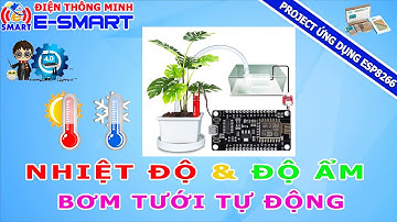 Đo nhiệt độ - độ ẩm đất và điều khiển bơm tưới tự động sử dụng esp8266 và blynk iot