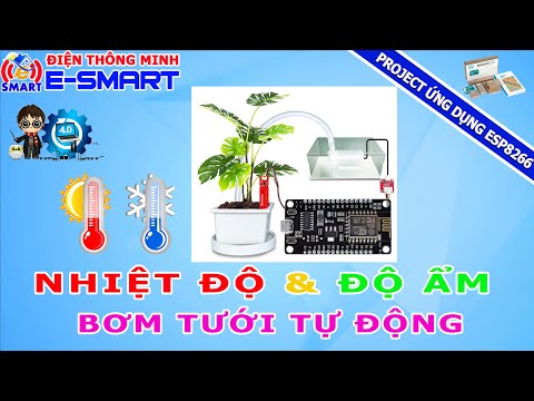 Video Đo nhiệt độ - độ ẩm đất và điều khiển bơm tưới tự động... - youtube