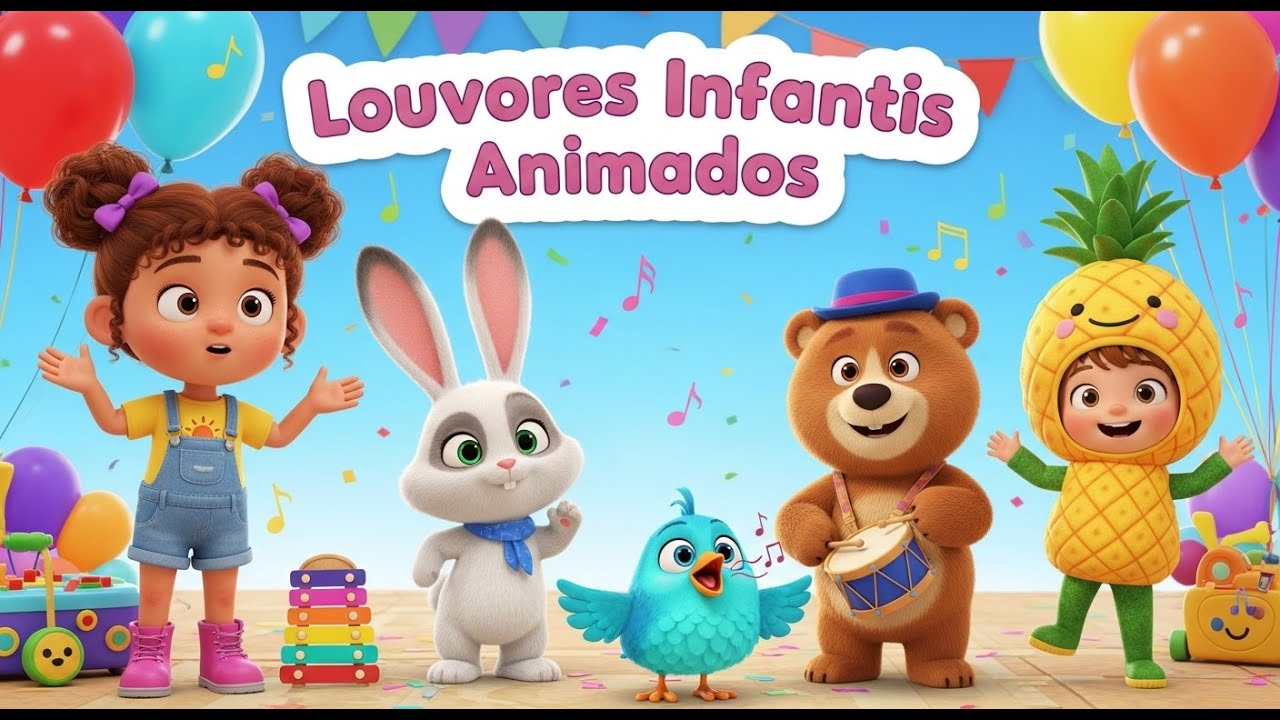 Louvores Infantis Animados - Pequenos Louvadores - YouTube