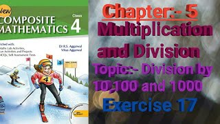 Class IV / Chapter 5 / Multiplication and Division / Division by 10, 100, 1000 / Exercise 17 /