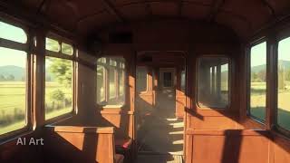 Inside the Moving Train 🌤️ | Day 7 | AI Anime Train Interior | Peaceful Cinematic Journey screenshot 3
