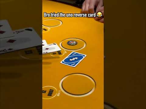 BRO JUST PLAYED THE UNO REVERSE CARD! #blackjack #vegas #uno