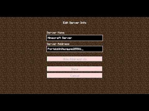 Hvordan spille på server på minecraft