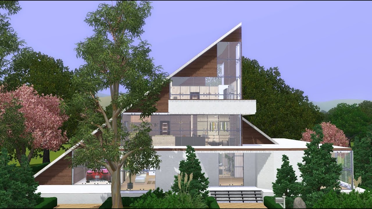 The Sims 3 House : Modern A-Frame Family home - YouTube The Sims 3 House : Modern A-Frame Family home - YouTube