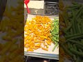 Roasting Trader Joe’s crinkle cut butternut squash fries and green beans with turkey burgers