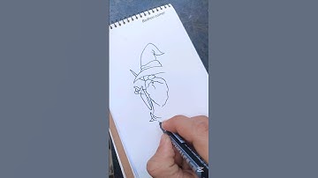 Magical Wizard Drawing | Easy Step-by-Step Sketch | Speed Art #art #sketch #shorts