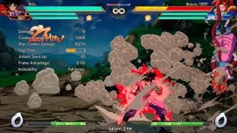 DBFZ Base Goku Corner to Corner Sparkless Loops