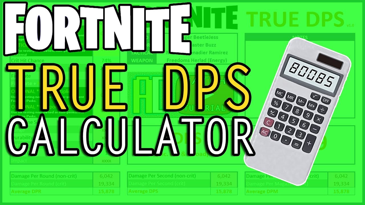 true dps calculator fortnite 14 - dps fortnite