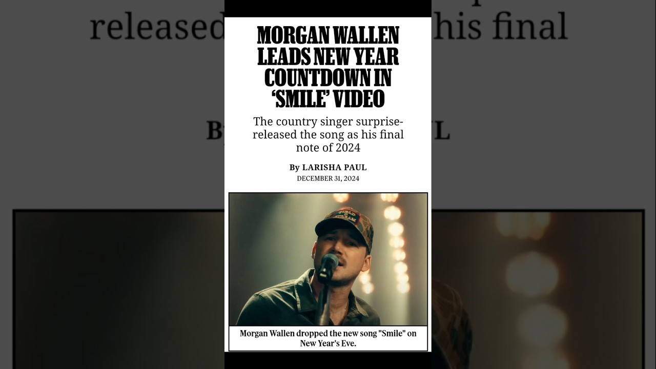 Morgan Wallen leads New Year countdown in “Smile” video | #morganwallen #shortsvideo #vevo Morgan Wallen leads New Year countdown in “Smile” video | #morganwallen #shortsvideo #vevo