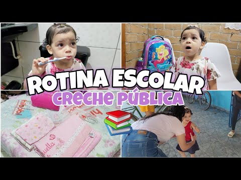 COMO É A ROTINA ESCOLAR DE UMA CRIANÇA DE 2 ANOS NA CRECHE PÚBLICA? - MOSTREI TUDO! (colab)