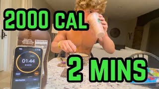 2000 calories 2 minutes challenge ✅