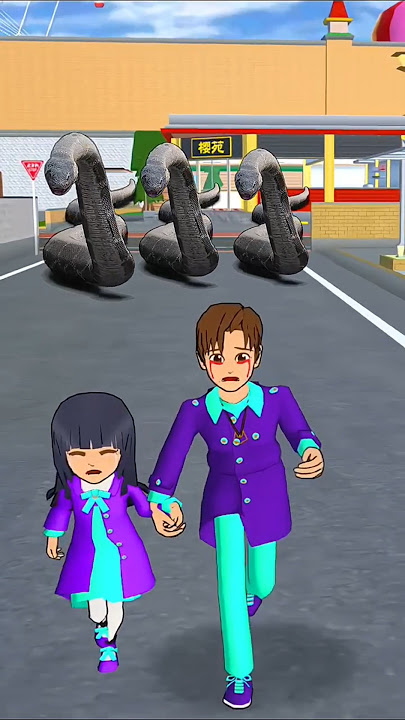 Dikejar moster gurita coffin Dance song comer#sakuraschoolsimulator #shortvideo #shortsfeed #viral
