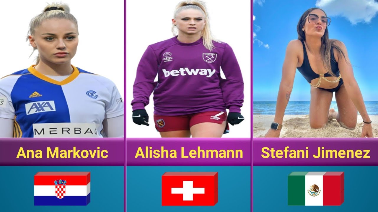 Comparison The Hottest Female Soccer Players Attractive YouTube