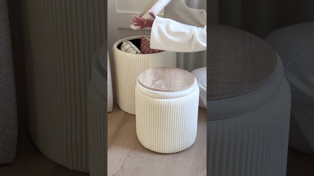 Stylish Storage Velvet Ottoman Set for Your Home 🛋️🇺🇸 