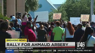 Rally to honor Ahmaud Arbery in Brunswick Georgia