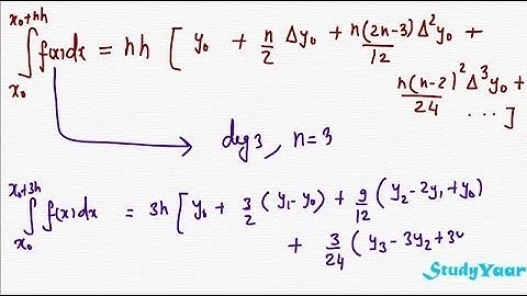 Numerical Integration & Newton Cotes Formula