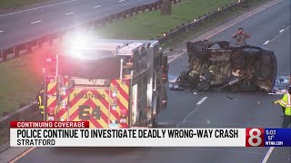 4 dead in wrong-way crash on Route 15 in Stratford