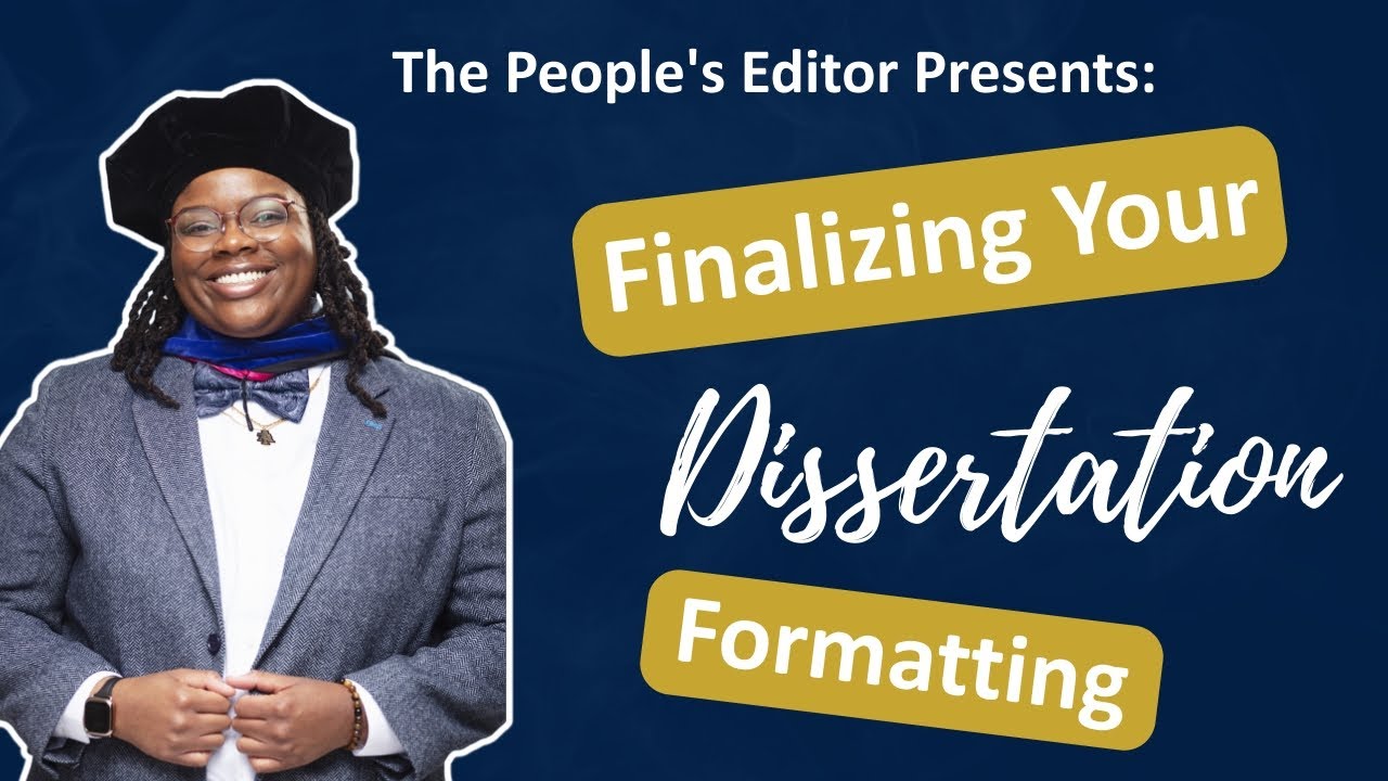 Formatting Your Dissertation for Final Submission: QUICK and EASY Tips ...