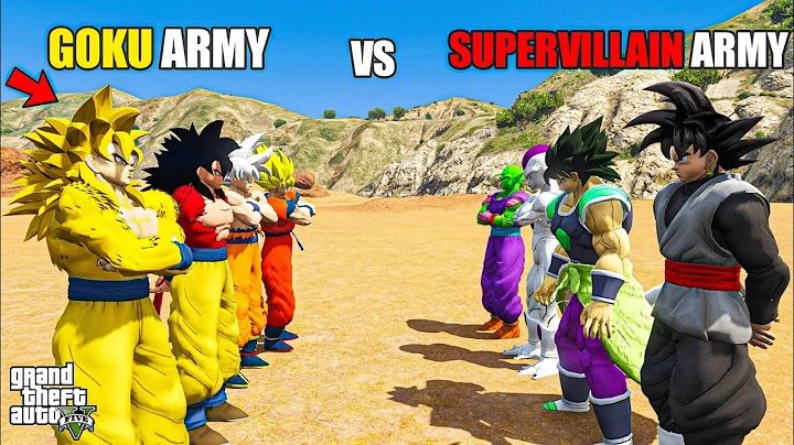 GOKU ARMY VS SUPERVILLAINS ARMY  in GTA 5 | FULL MOVIE