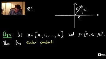 Norm and Scalar Product of Vectors in R^n