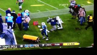 Old cameraman falls at Jets vs Titans game LMAO!!!