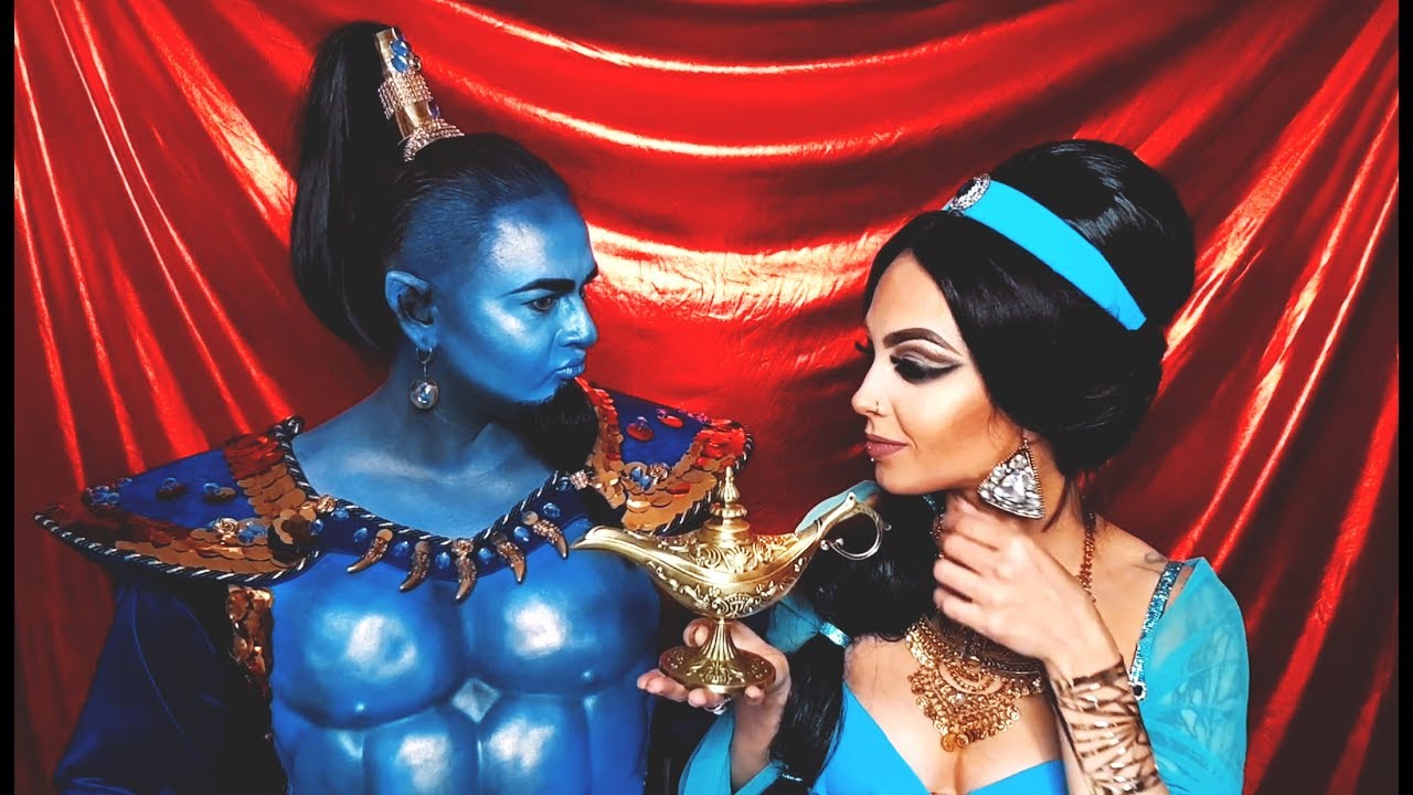 ALADYN - JASMINE i DŻIN czyli Merrysynth i Lucas Adelon | Aladdin 2019 Jasmine and Genie | Disney