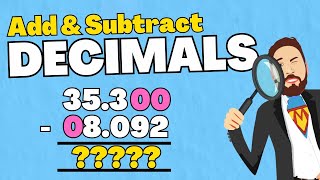 How To: Add and Subtract Decimal Numbers EASILY !