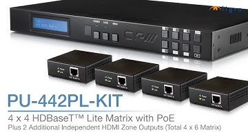 PU-442PL-KIT - 4x4 HDBaseT Lite Matrix
