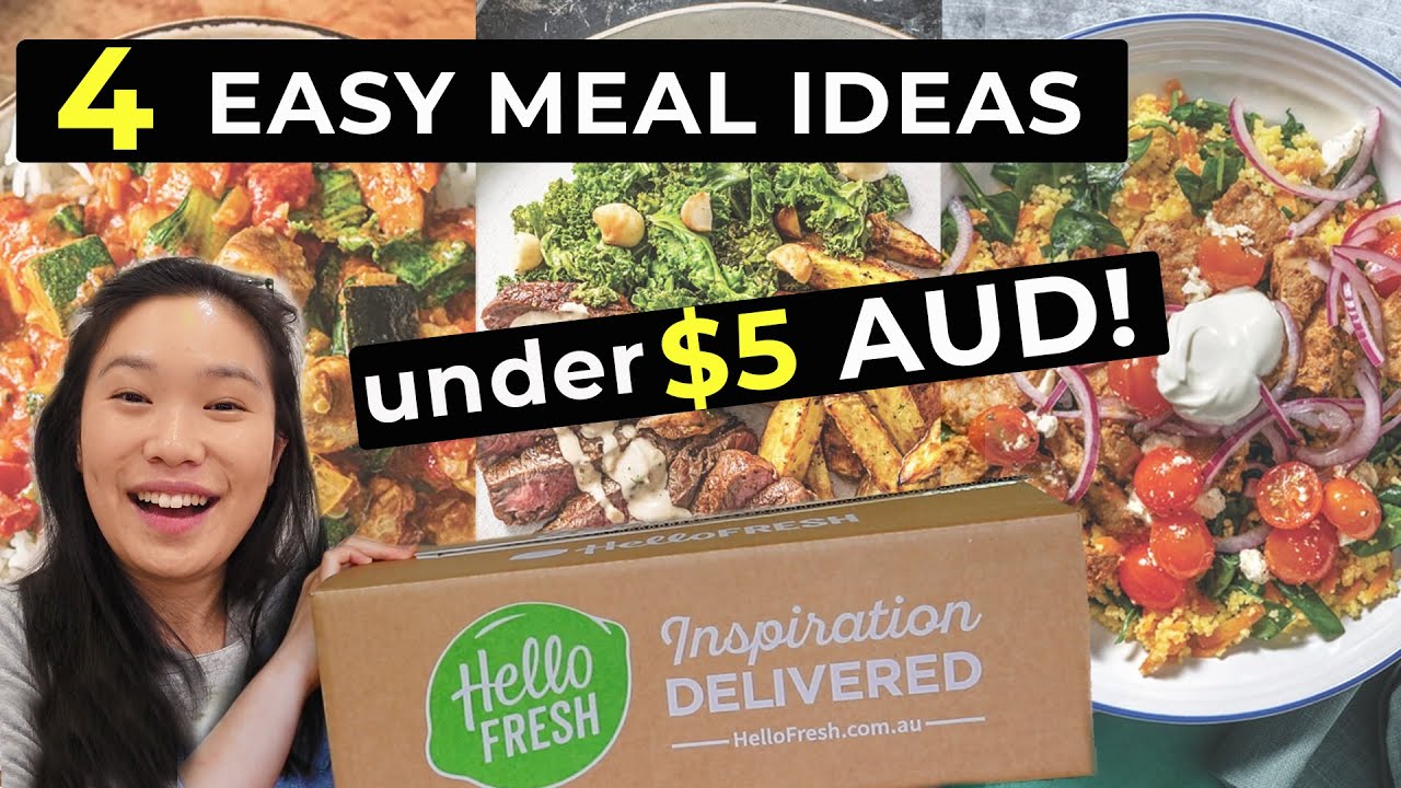 5 EASY DINNER IDEAS HelloFresh Australia COOK WITH ME Unboxing Taste Test is it worth it