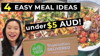 $5 EASY DINNER IDEAS - HelloFresh Australia COOK WITH ME Unboxing Taste Test - is it worth it?!