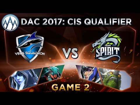 Vega vs Team Spirit Game 2 - DAC 2017 CIS Qualifier: Playoffs - @LyricalDota @LacosteDota