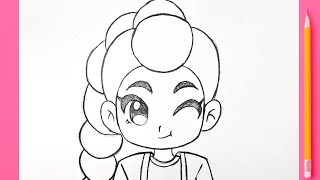 Easy Drawings – How to Draw Rumi from K-pop Hunter Step by Step ✏️🎤 | Tutorial 2025 screenshot 2