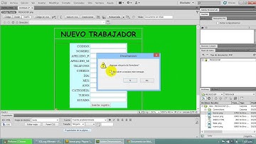 CONEXIÓN CON DREAMWEAVER Y PHP DISEÑO2