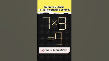 Мatchstick puzzle №327 Remove 2 sticks to make equation correct