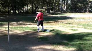 Olympian Petr Gudmundsson and Dr. Crawford practice for the