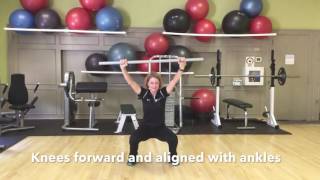Overhead Squat Form Error - Anterior View