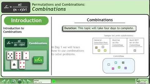 Combinations - Introduction