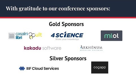 IIIF Annual Conference 2023: Day 1, Part 4