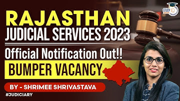 Notification Out | Rajasthan Judicial Services 2023 | StudyIQ Judiciary