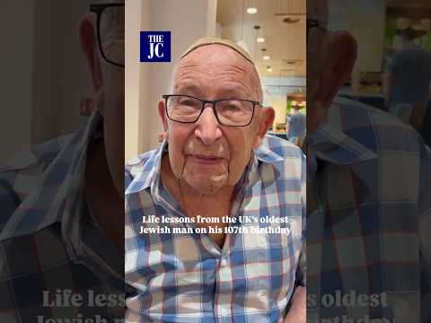 The Secret to a Long, Happy Life from the UK's Oldest Jewish Man at 107! 🎉