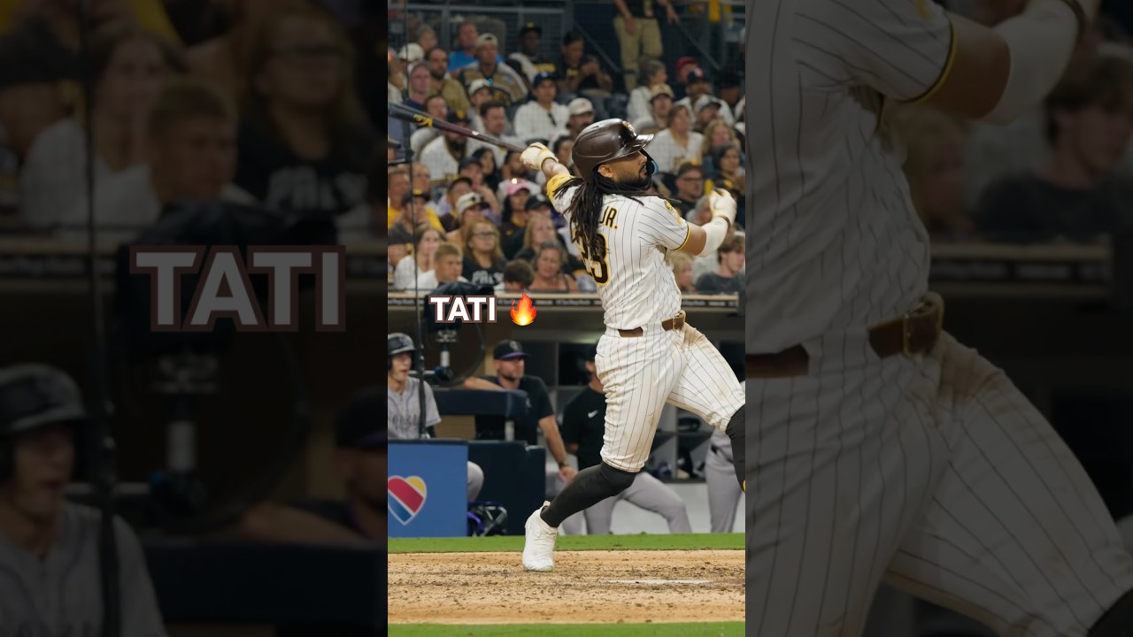 All in a day’s work. #padres #fernandotatisjr #hits #baseball