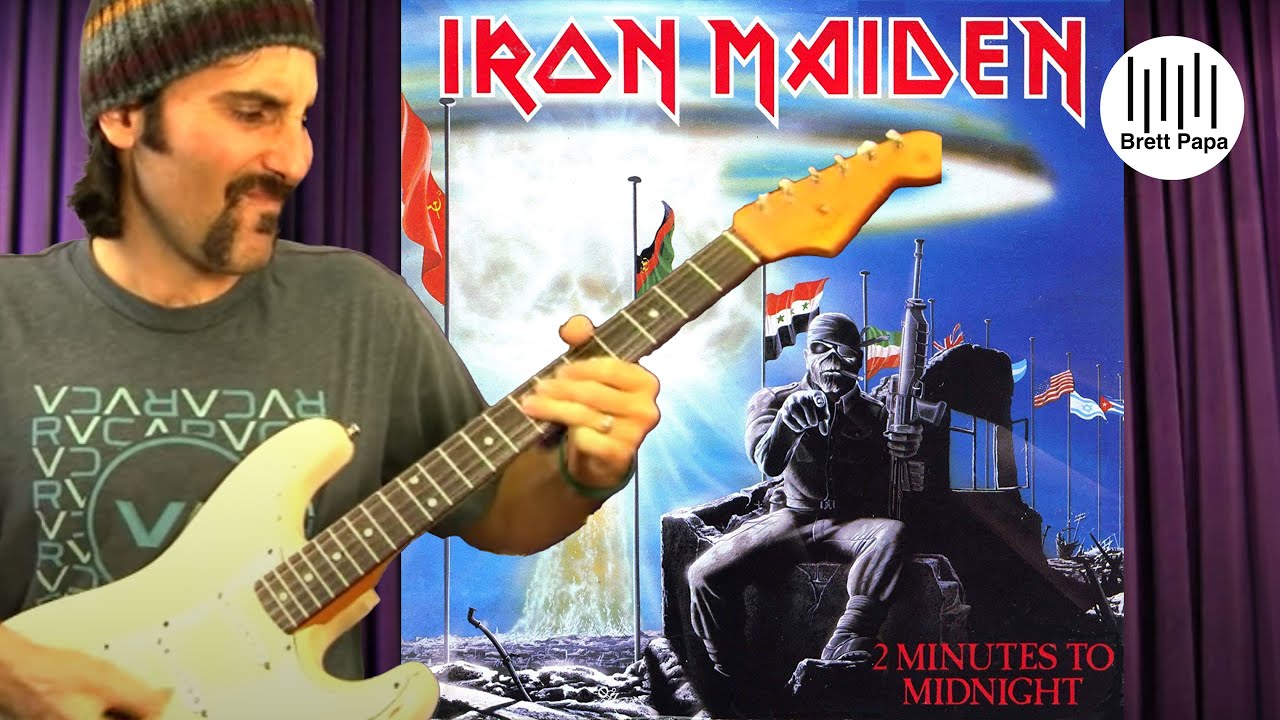 Iron Maiden - 2 Minutes To Midnight - Урок игры на гитаре
