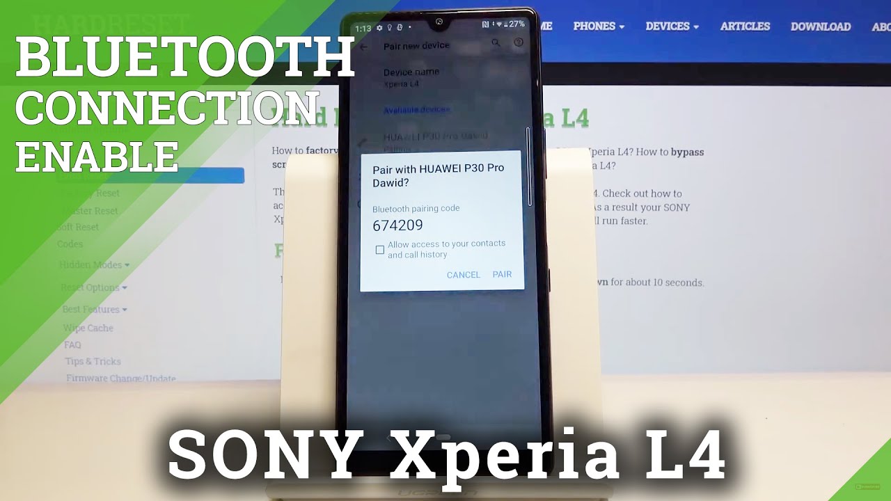 How to Connect Bluetooth Device in SONY 