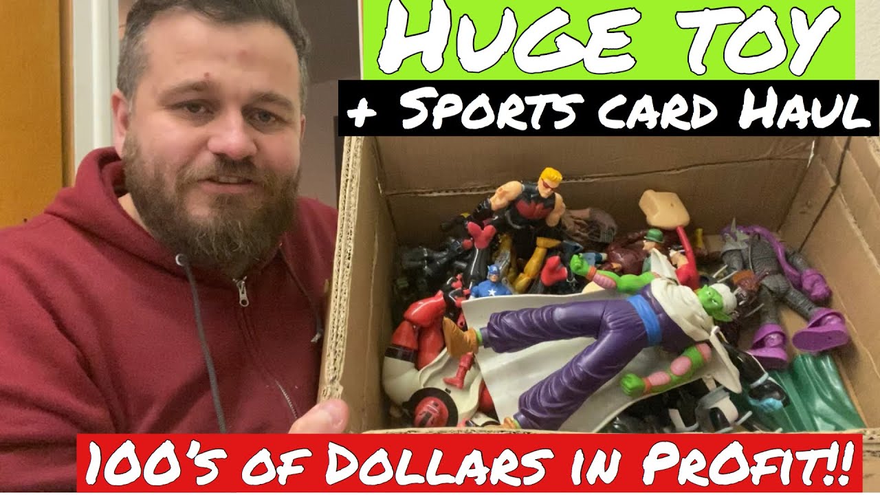 Huge Toy + Sports Cards Haul for Resell on Ebay YouTube