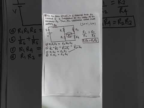 Balanced Wheatstone bridge