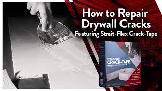 How to Repair Drywall Cracks: Featuring Strait-Flex Crack-Tape#diy #drywallrepair #home