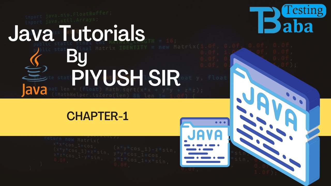 #Java Tutorial With Piyush Sir | Chapter-#1 #PiyushSirWithTestingBaba ...