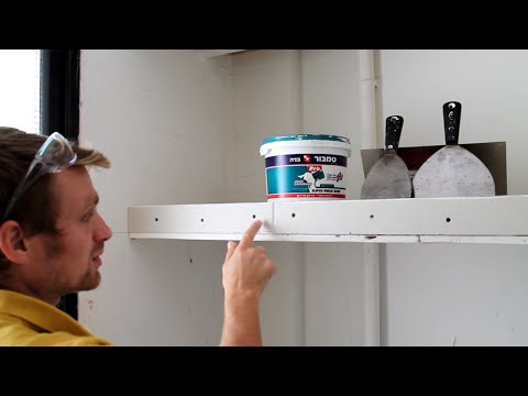 איך בונים מדף גבס, חלק שני, שפכטל וצבע