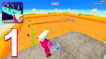 Sniper Prison: Survival 3D - Gameplay Walkthrough Part 1 - 456 Squid Sniper Challenge (Android, iOS)